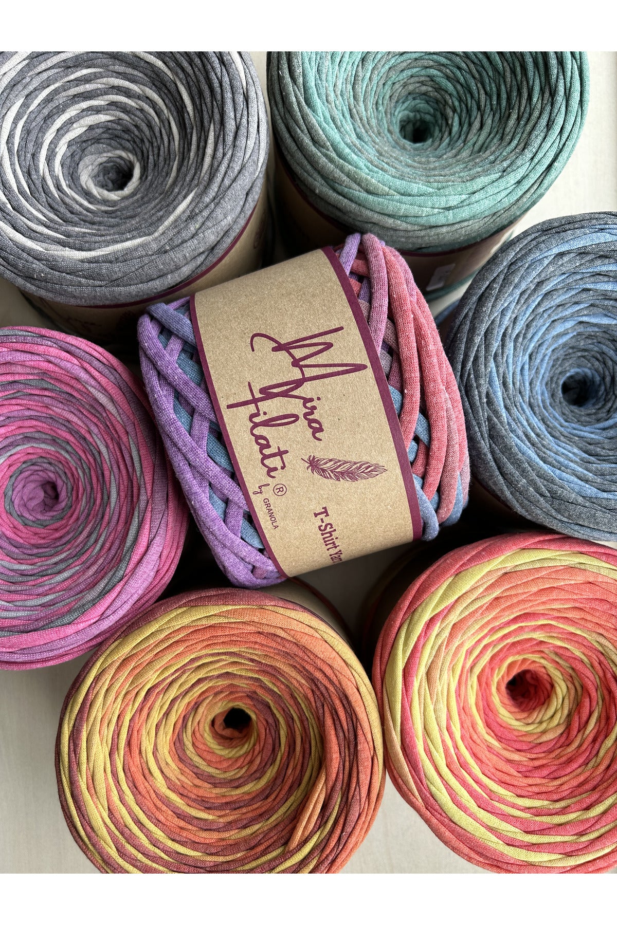 Marbled Combed Cotton Yarn Marbled Batik Yarn